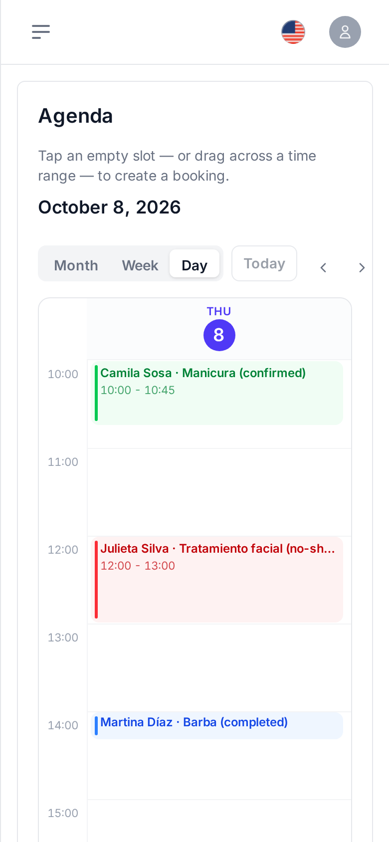 Agenda on a phone