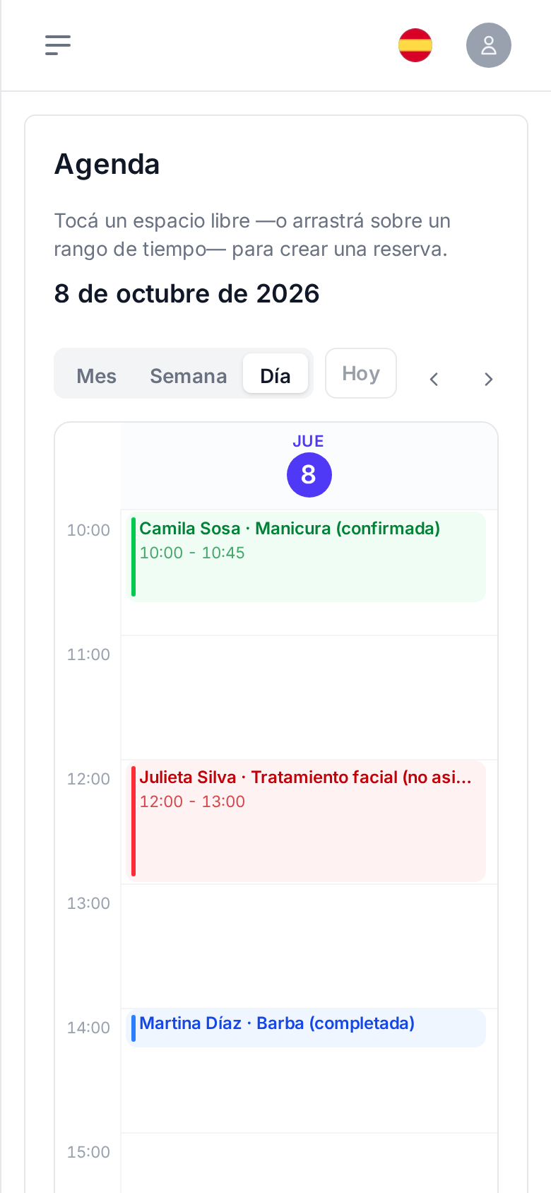 Agenda en el celular