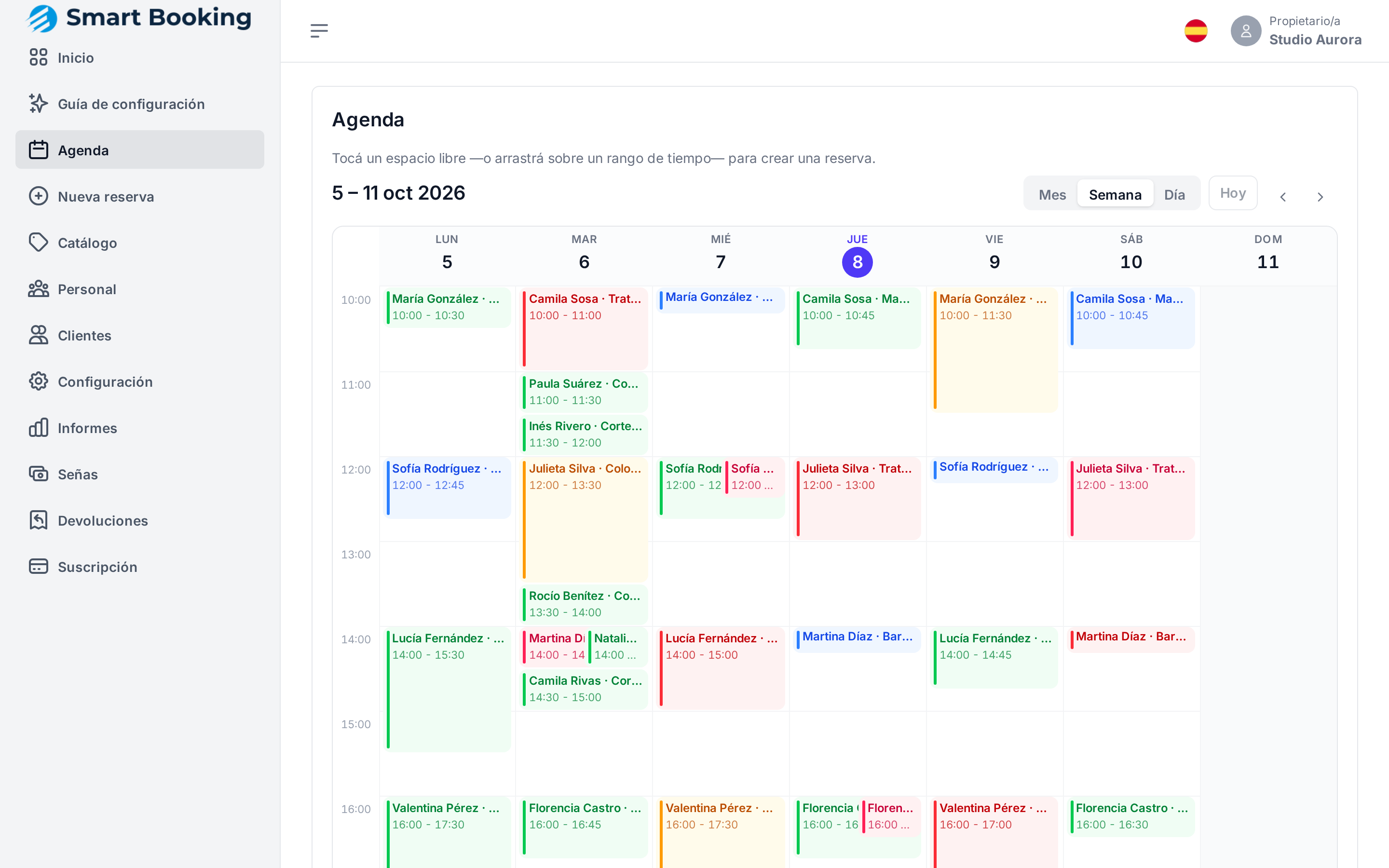 Agenda semanal